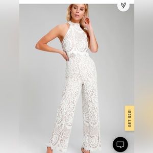 White lace jumpsuit